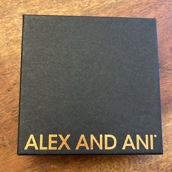 Alex and Ani Silver and Gold Mixed Metal Beaded Bangle Bracelet - Picture 3 of 3